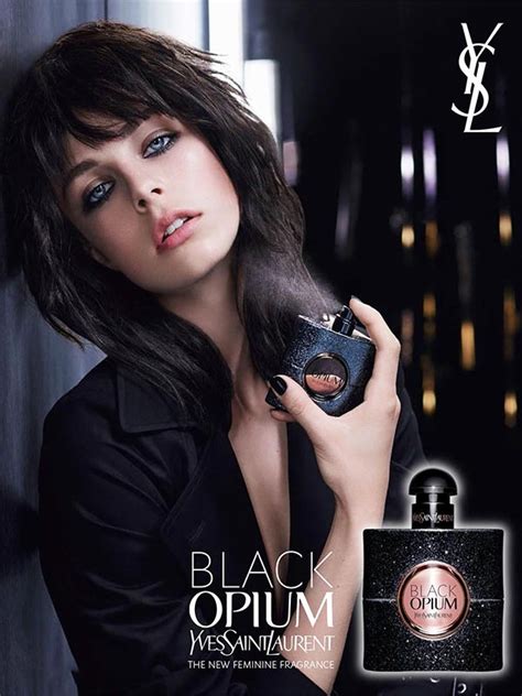 ysl edie|Edie Campbell For Yves Saint Laurent Black Opium .